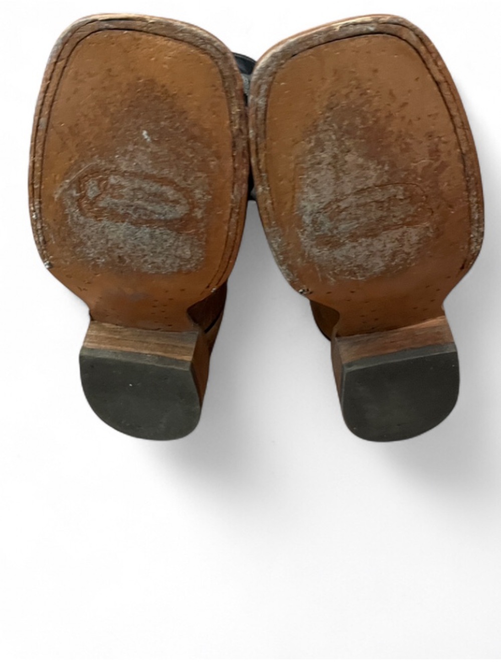 J.B. Dillon Classic Two-Tone Western Cowboy Boots in Brown & Black - Picture 6 of 6